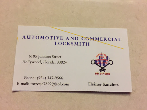 Locksmith «Automotive and Commercial Locksmith», reviews and photos, 6105 Johnson St, Hollywood, FL 33024, USA