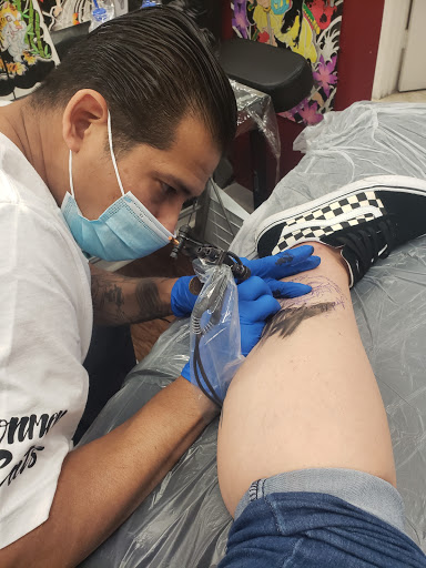 Explore back of shoulder tattoo ideas, creative tattoo ideas in Katy, available at Artistic Impressions Tattoo Studio