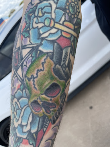 Explore acoustic guitar tattoo ideas, creative tattoo ideas in Lubbock, available at Pura Envidia Tattoo Shop