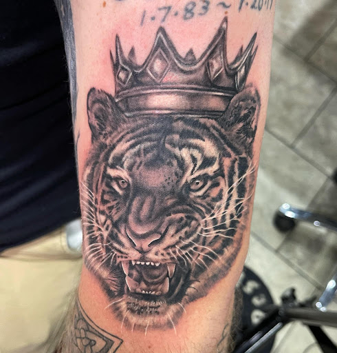 Explore simple goth tattoo ideas, creative tattoo ideas in Erie, available at Code of Honor Tattoo