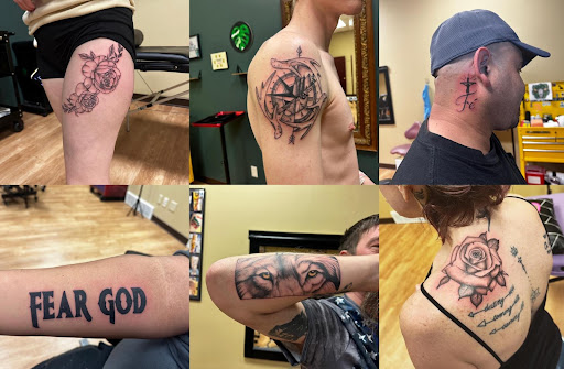 Explore friend group tattoo ideas, creative tattoo ideas in New Hampton, available at Crescent Moon Tattoo