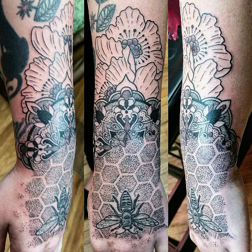 Explore tattoos of my sons names ideas, creative tattoo ideas in Columbus, available at Sweet Baby Octane