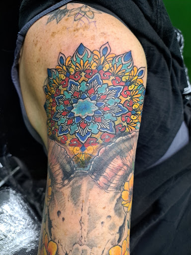 Explore queen tattoo ideas, creative tattoo ideas in Newark, available at Dark Woods Tattoo Studio