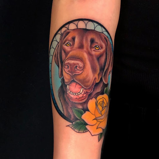 Explore mens script tattoo ideas, creative tattoo ideas in Long Beach, available at Outer Limits Tattoo