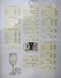 Menu / carte de Metzer Eck à Berlin