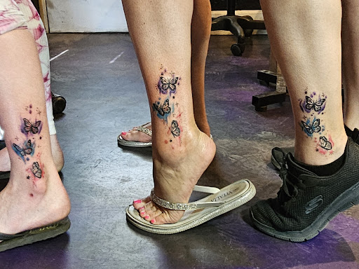 Explore smoking tattoo ideas, creative tattoo ideas in Denver, available at Nocturnal Tattoo