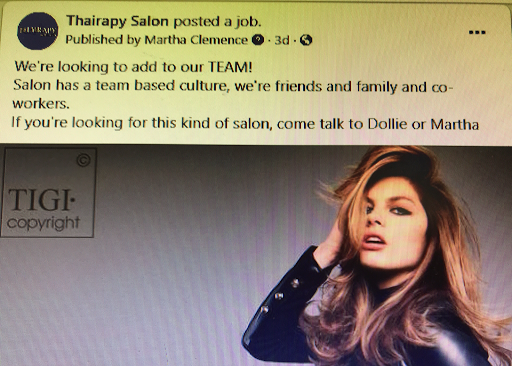 Hair Salon «Thairapy Salon», reviews and photos, 402 E Church St #106, Cartersville, GA 30121, USA