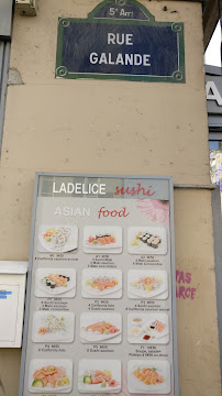 Ladelice Sushi à Paris carte