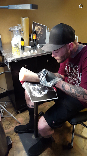 Explore bass fishing tattoo ideas, creative tattoo ideas in Roscoe, available at Elevated Ink Tattoo