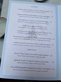 Penati al Baretto à Paris menu