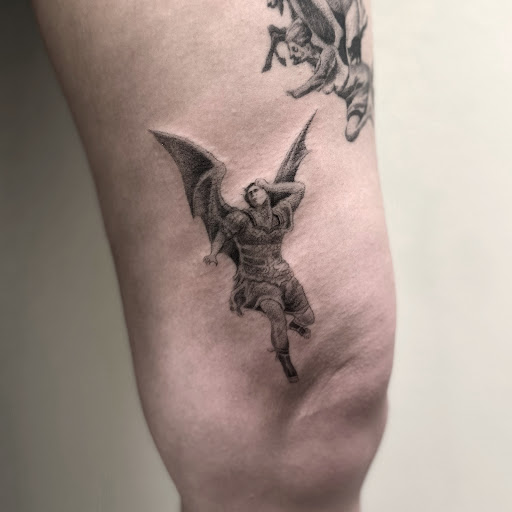 Explore iris flower tattoo ideas, creative tattoo ideas in Cheyenne, available at The T.R.I.B.E. Zoo, LLC Tattoo