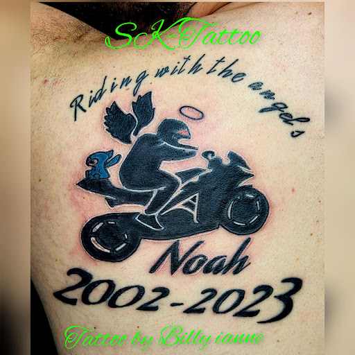 Explore rose and skull tattoo ideas, creative tattoo ideas in Meridian, available at SK-Tattoo1
