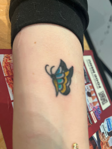 Explore galaxy tattoo ideas black and white, creative tattoo ideas in Westfield, available at Rose And Dagger Tattoo