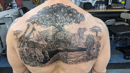 Explore namaste tattoo ideas, creative tattoo ideas in Glendale, available at Bad Intentions Tattoo, Piercing & Supply, LLC