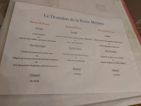 Menu / carte de Le Domaine de La Petite Métisse à Gravelines