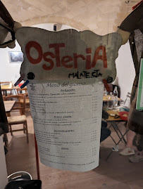 Restaurant Osteria Malatesta à Matera - menu / carte