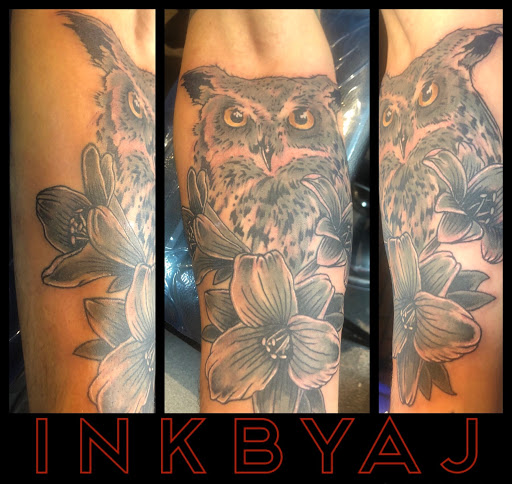 Explore blackout sleeve tattoo ideas, creative tattoo ideas in Cape Coral, available at UNRIVALED INK