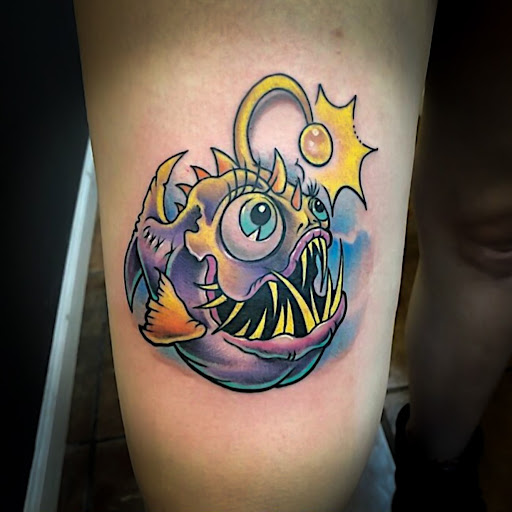 Explore hell hound tattoo ideas, creative tattoo ideas in Wichita Falls, available at Firme Copias Tattoo shop