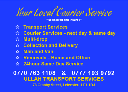 Ullah Transport COURIER AND REMOVAL