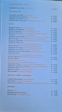 Menu du riolet pizzeria bar à Ulm