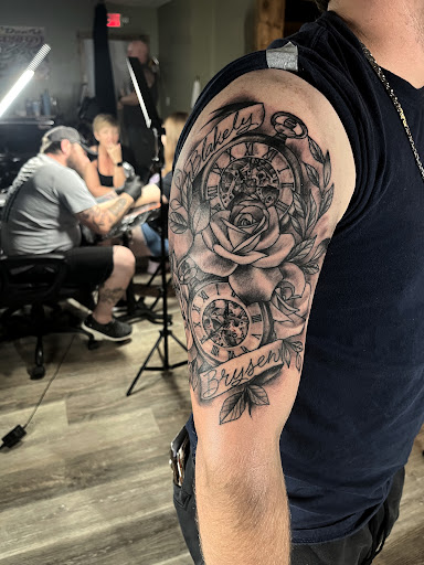 Explore gangster tattoo ideas, creative tattoo ideas in Gadsden, available at Sacred Art Tattoo Company