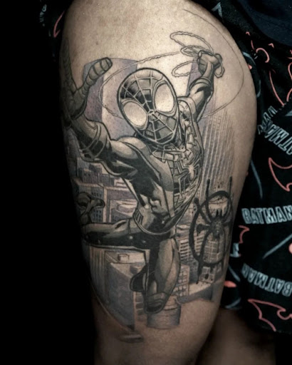 Explore snow tattoo ideas, creative tattoo ideas in Chicago, available at Black Atlas Studios