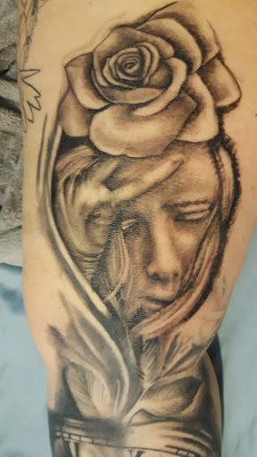 Explore rainbow baby tattoo ideas, creative tattoo ideas in Meridian, available at True Grit Tattoo