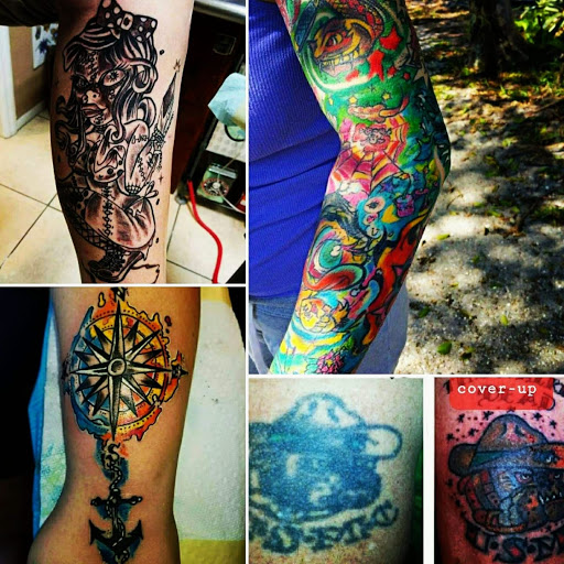 Explore small jesus tattoo ideas, creative tattoo ideas in Englewood, available at The Original Big Daddy Tattoo & Body Piercing est.1997 est.1997