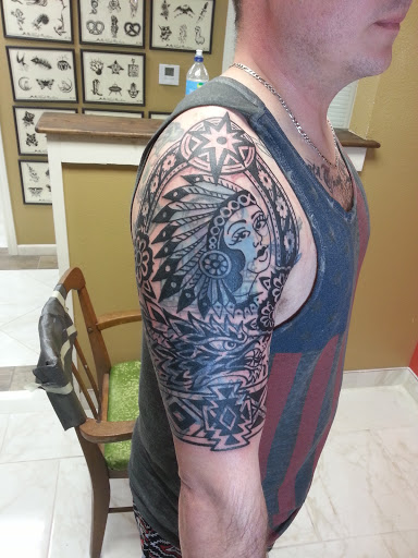 Explore german tattoo ideas, creative tattoo ideas in Temple, available at Lucky In Love Tattoo
