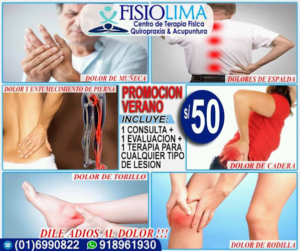 FISIOLIMA - Centro de Terapia Física, Quiropraxia y Acupuntura - Fisioterapeuta