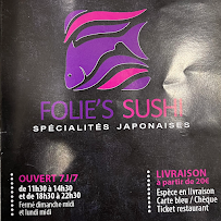 Folie’s Sushi à Eaubonne menu