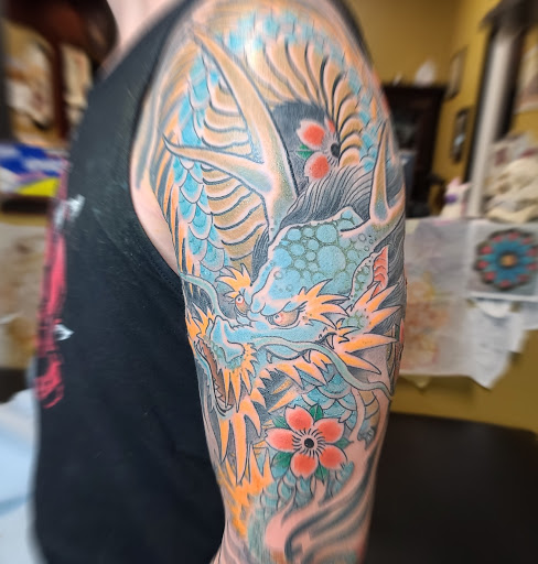 Explore matrix tattoo ideas, creative tattoo ideas in Charleston, available at Broken Lantern Tattoo