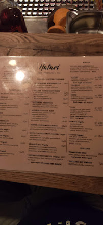 Restaurant Hatari Pfälzer Stube à Hamburg (le menu)