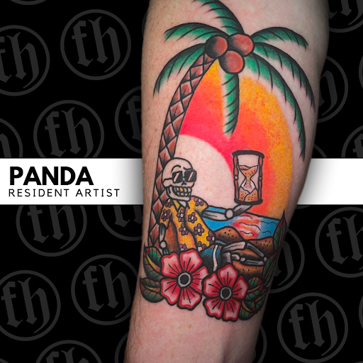 Explore demon tattoo ideas, creative tattoo ideas in Kissimmee, available at Fallen Heroes Tattoo & Piercing (Florida)