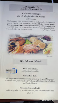 Restaurant allemand Bratwurst Röslein à Nuremberg - menu / carte