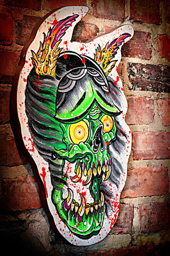 Explore chest cover up tattoo ideas, creative tattoo ideas in Dunn, available at Heart and Hammer Tattoo Co.