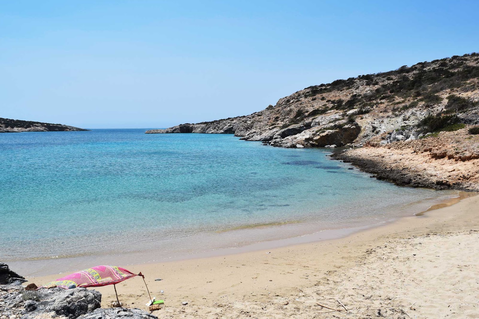 Foto von Gerolimionas beach mit winzige bucht