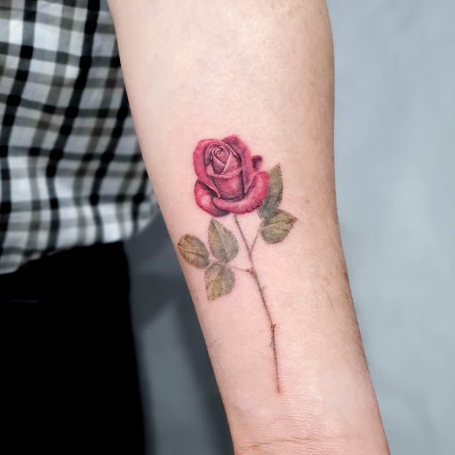 Explore tattoo outline drawing ideas, creative tattoo ideas in Los Angeles, available at Ethos Art Haus Tattoo