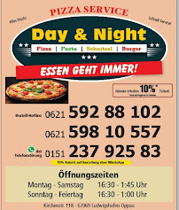 Menu du Pizza Day & Night Ludwigshafen à Ludwigshafen