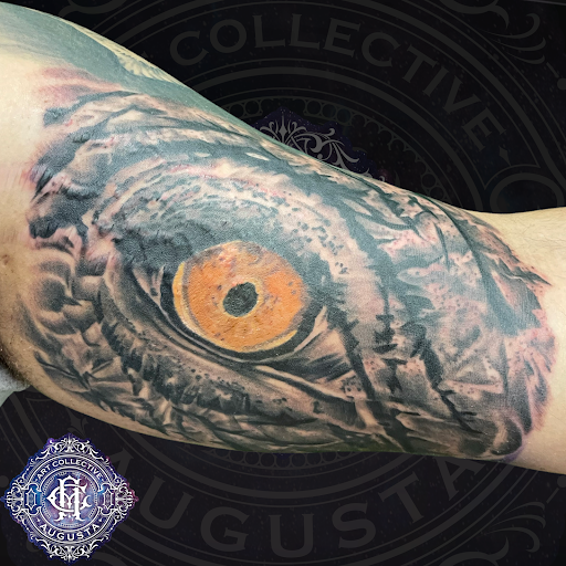 Explore tattoo ideas religious sleeves, creative tattoo ideas in Grovetown, available at Art Collective Tattoos & Piercings