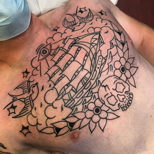 Explore fire and ice tattoo ideas, creative tattoo ideas in Vista, available at American Tattoo Vista