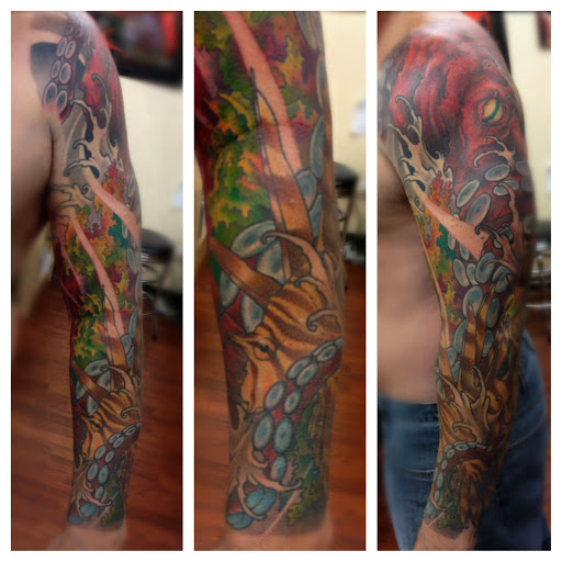 Explore black panther party tattoo ideas, creative tattoo ideas in San Diego, available at Funhouse Tattoo