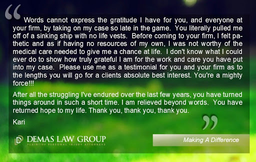 Personal Injury Attorney «Demas Law Group, P.C.», reviews and photos