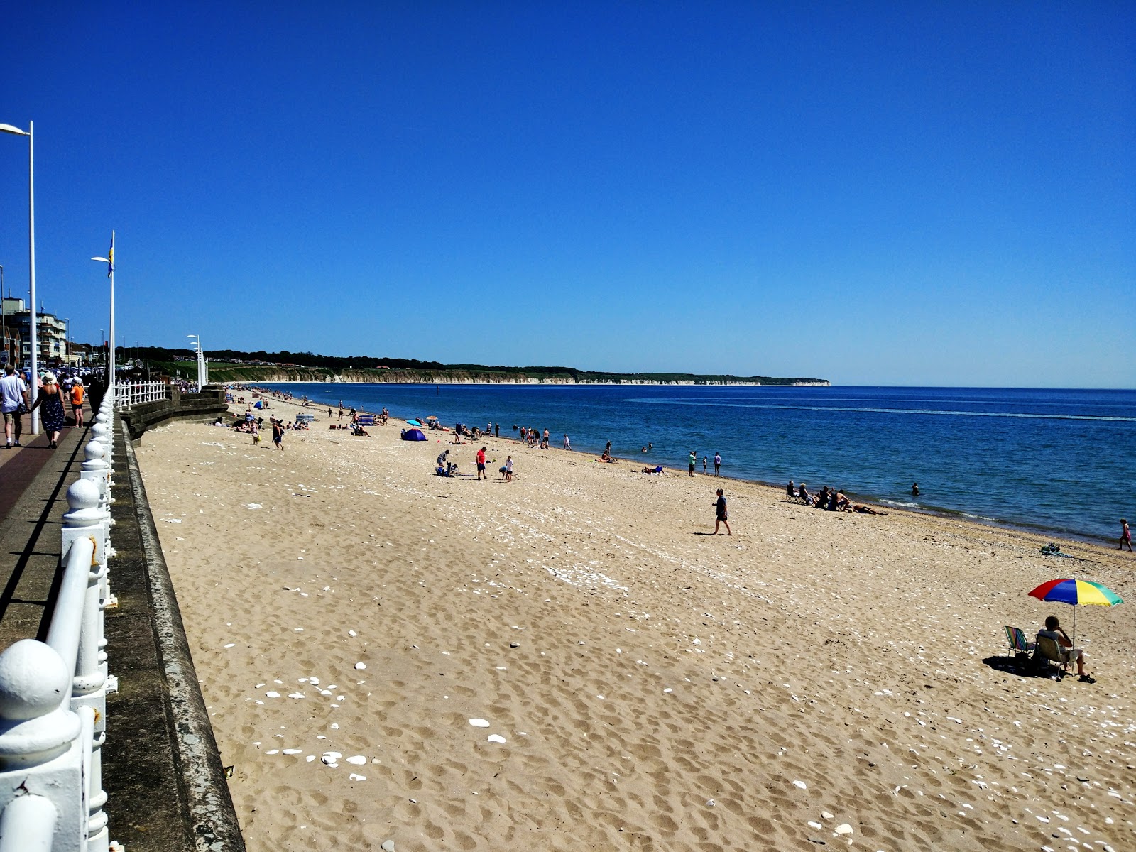 Bridlington beach的照片 带有长湾