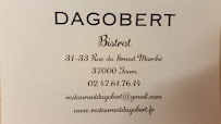 DAGOBERT à Tours menu