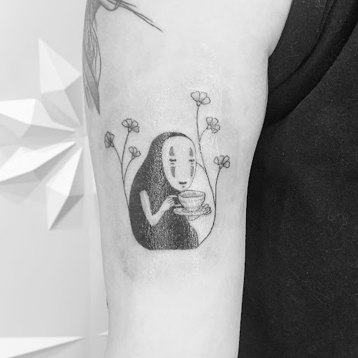 Explore dog tattoos ideas, creative tattoo ideas in Fairfax, available at Pinky Inky Tattoo