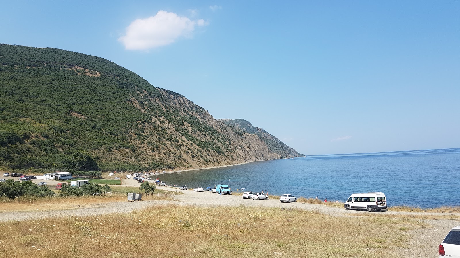 Fotografie cu Ucmakdere beach cu o suprafață de apa pură turcoaz