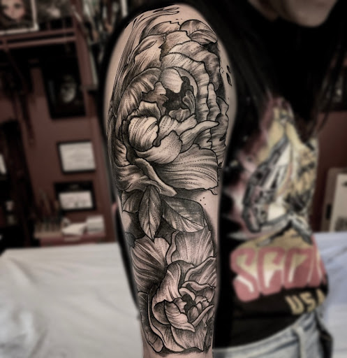 Explore chest piece tattoo ideas for men, creative tattoo ideas in Sherman Oaks, available at 1111 AD Tattoo