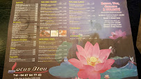 Restaurant Lotus Bleu à Agde menu