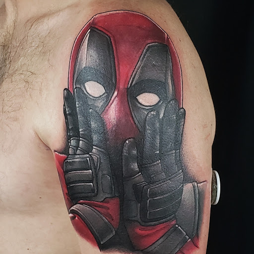 Explore ideas for matching couple tattoos, creative tattoo ideas in Addison, available at Cat Tattoo